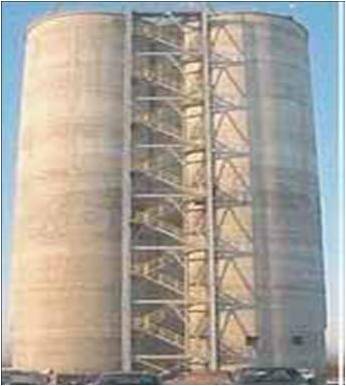 Port of Cleveland Ohio cement silos
